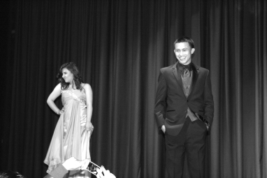 Gabriela Ruiz and Albert Ruiz model Prom fashions.