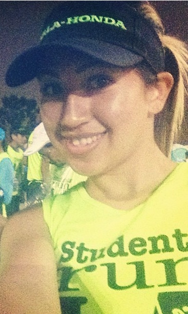 Zuleyma Rubio after she completed the 2013 Los Angeles Marathon.
