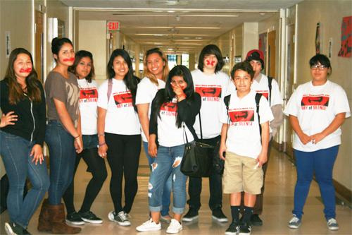 Bell High School participants: Xiomora Aguilar, Karina Ventura, Berenice Ramirez, Eilyn Castillo, Brenda Morales, Lizbeth Ventura, Magaly Venegas, Kevin Gonzalez, Arturo Gonzalez and Bianca Ramirez.
