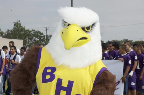 The Bell Eagle sporting his BHS shirt with pride.