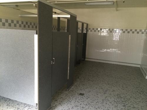 The Boys Restroom next to auditorium