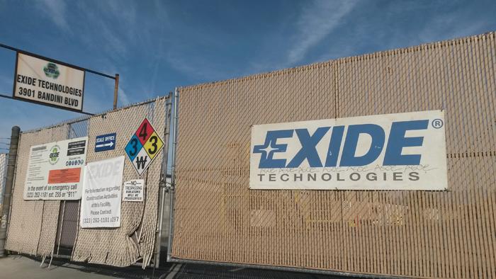 This Exide recycling plant at the corner of Bandini and Indiana in Vernon polluted the southeast Los Angeles area with lead arsenic and other dangerous chemicals, according to the Department of Toxic Substances Control. 