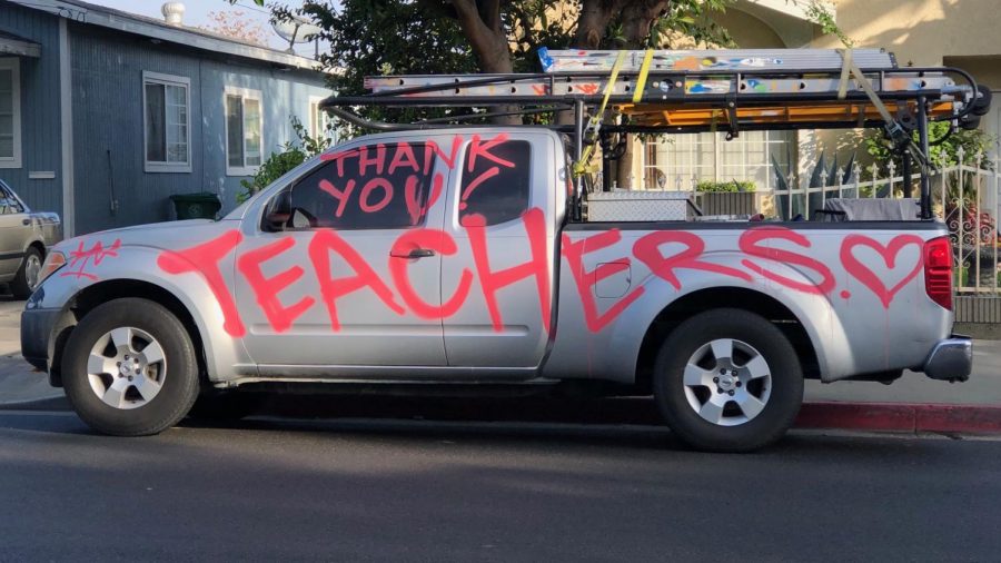 Mr. Morenos truck captures the gratitude we should all feel for our teachers. Thank you Teachers!